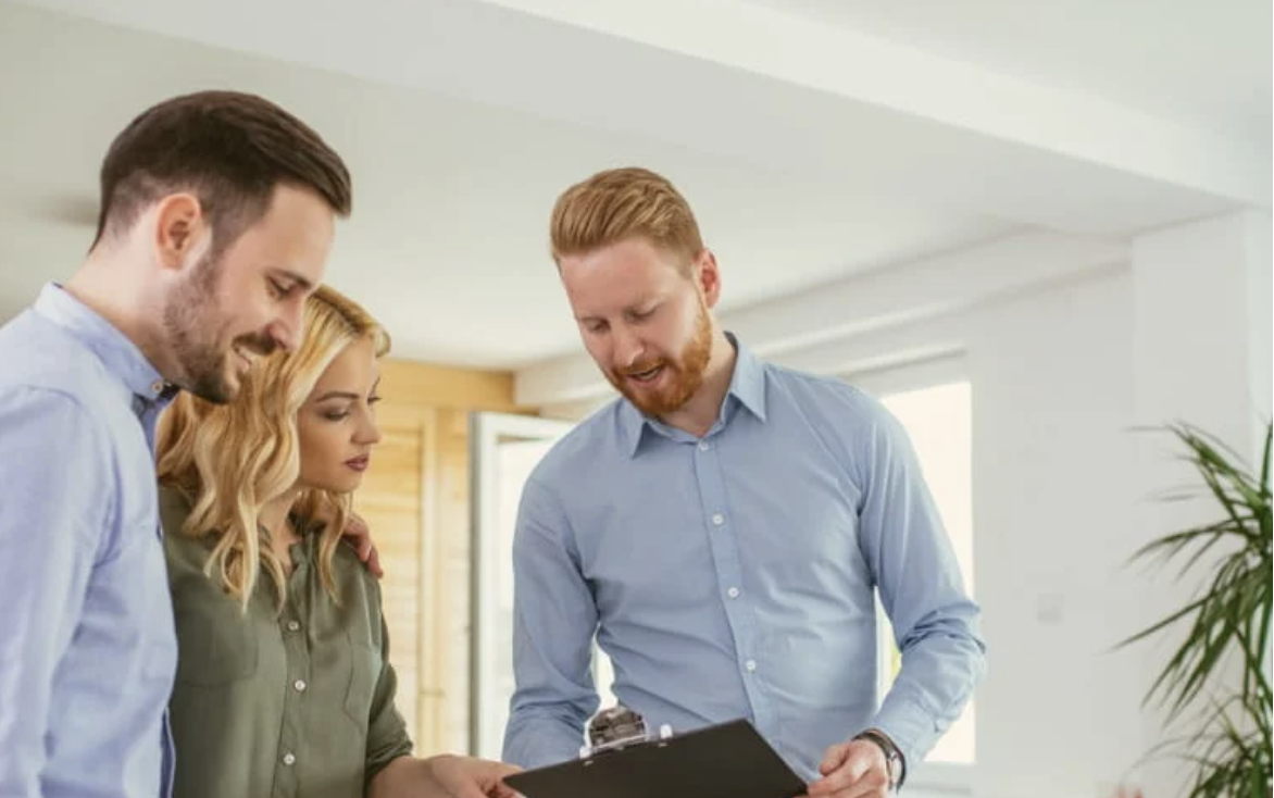 Durable and affordable floor solution featured with family playing on kitchen floor